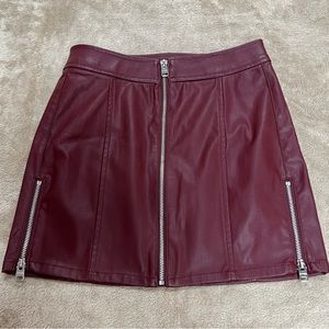 Leather Mini Skirt